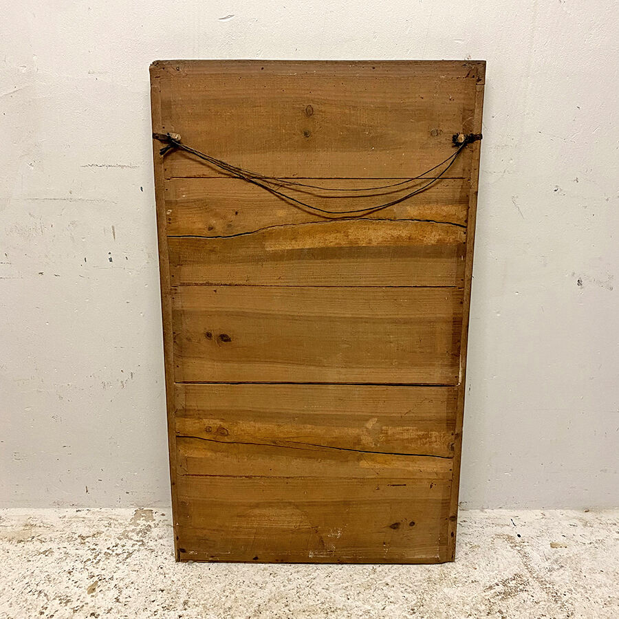 Miroir ancien en bois et stuc doré