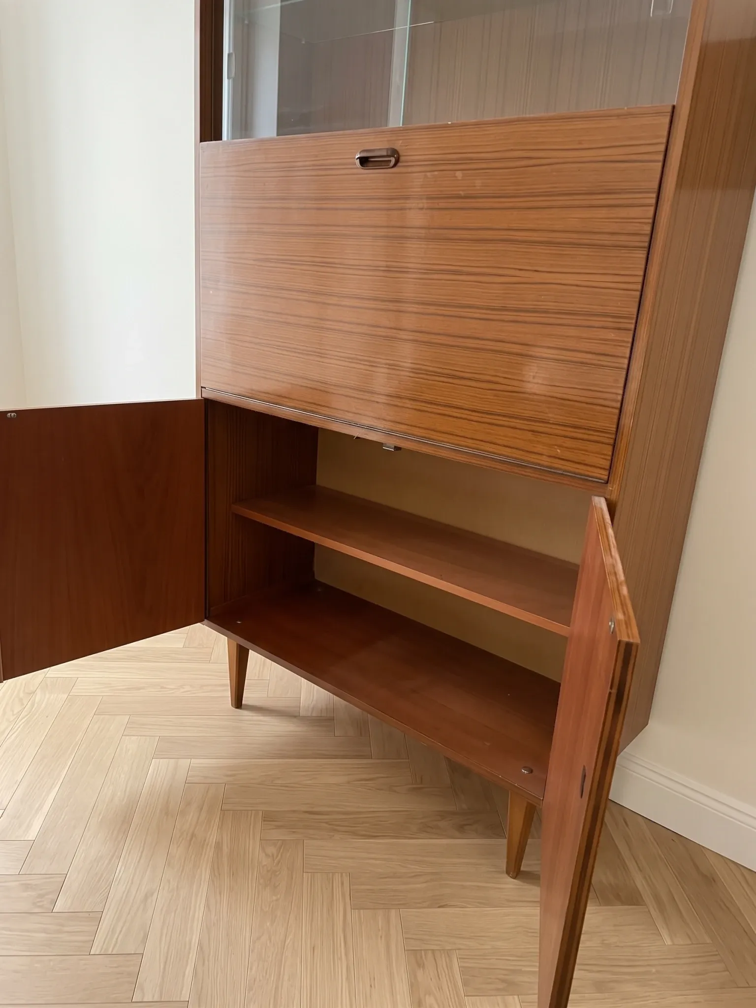 Secrétaire en bois, années 50