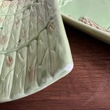 Barbotine asparagus dish and drainer