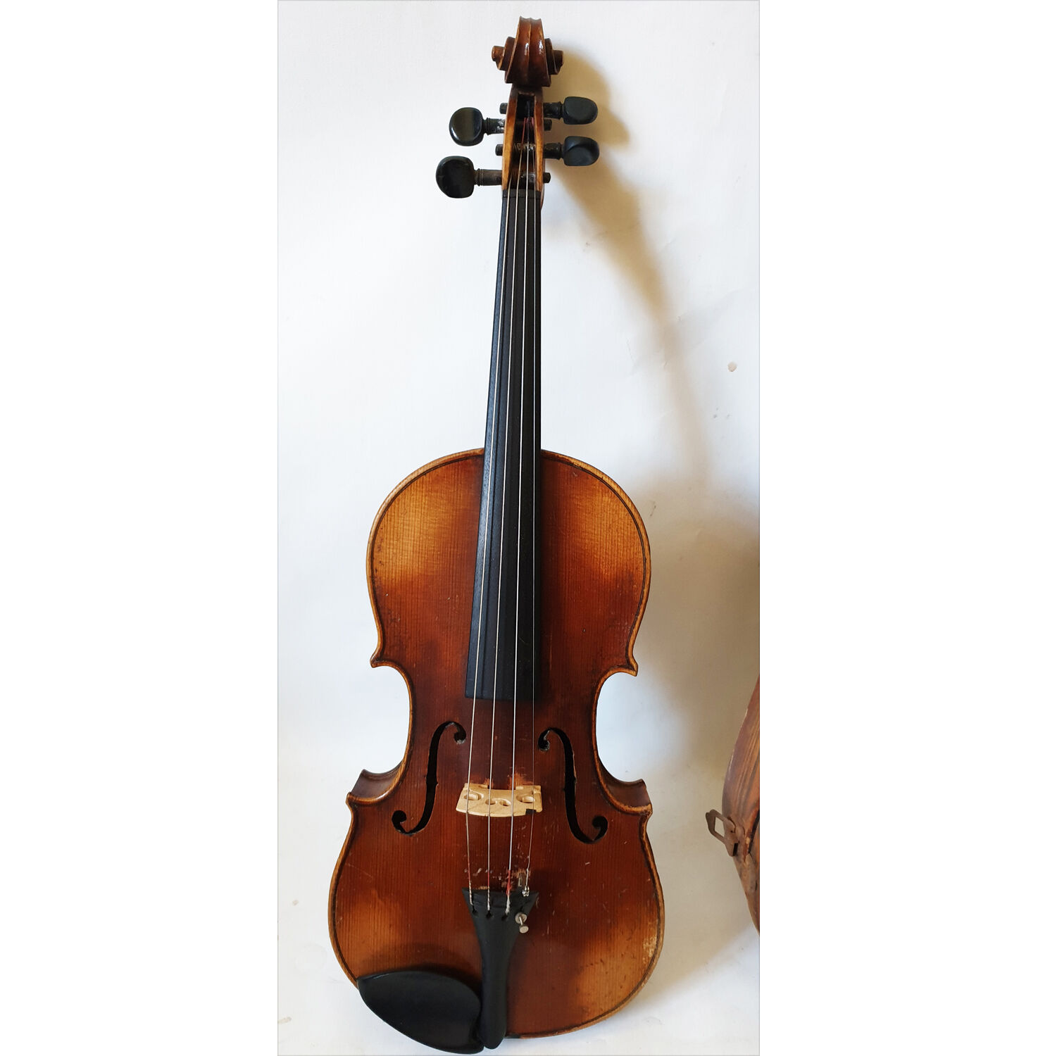 Old violin 4/4 + accessories stanislav plzdni 1920