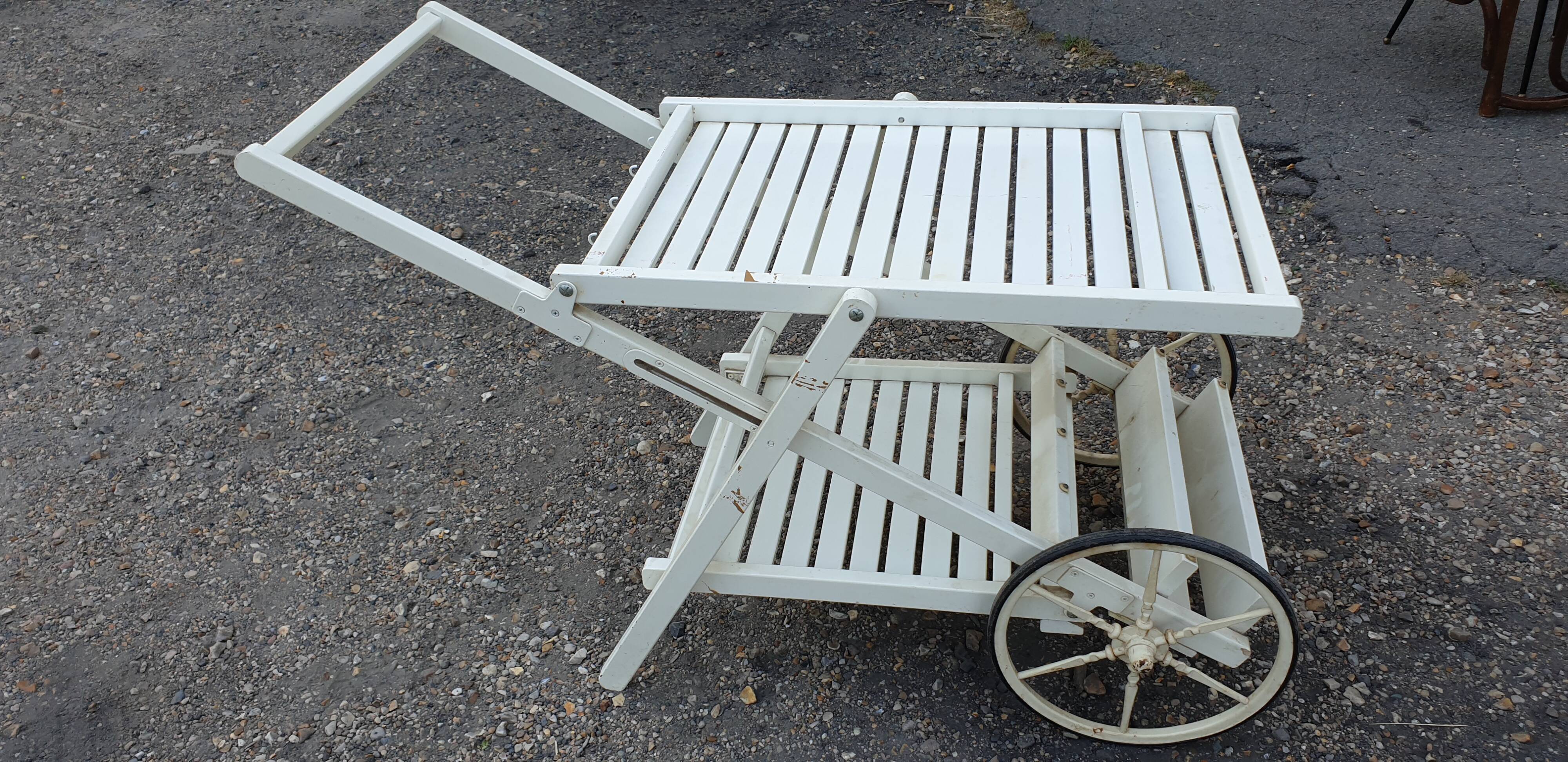 Vintage outdoor bar trolley