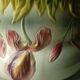 Cache pot en barbotine st clement decor iris