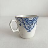Antique ironstone coffee cup “Floral” Saint Amand