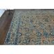 1970s Vintage Persian Handmade Wool Cotton Orange Area Rug 265x372