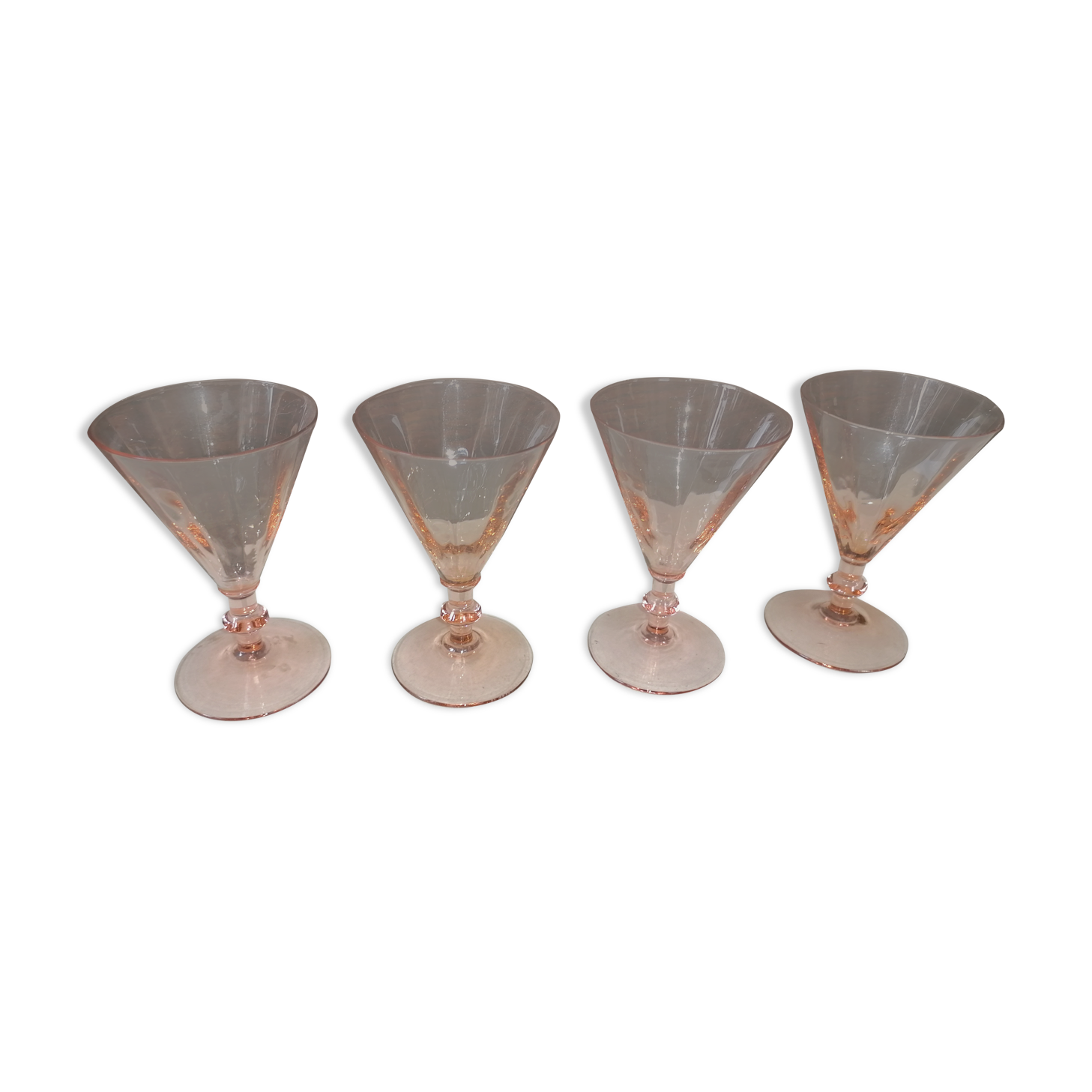 Glass pink cut
