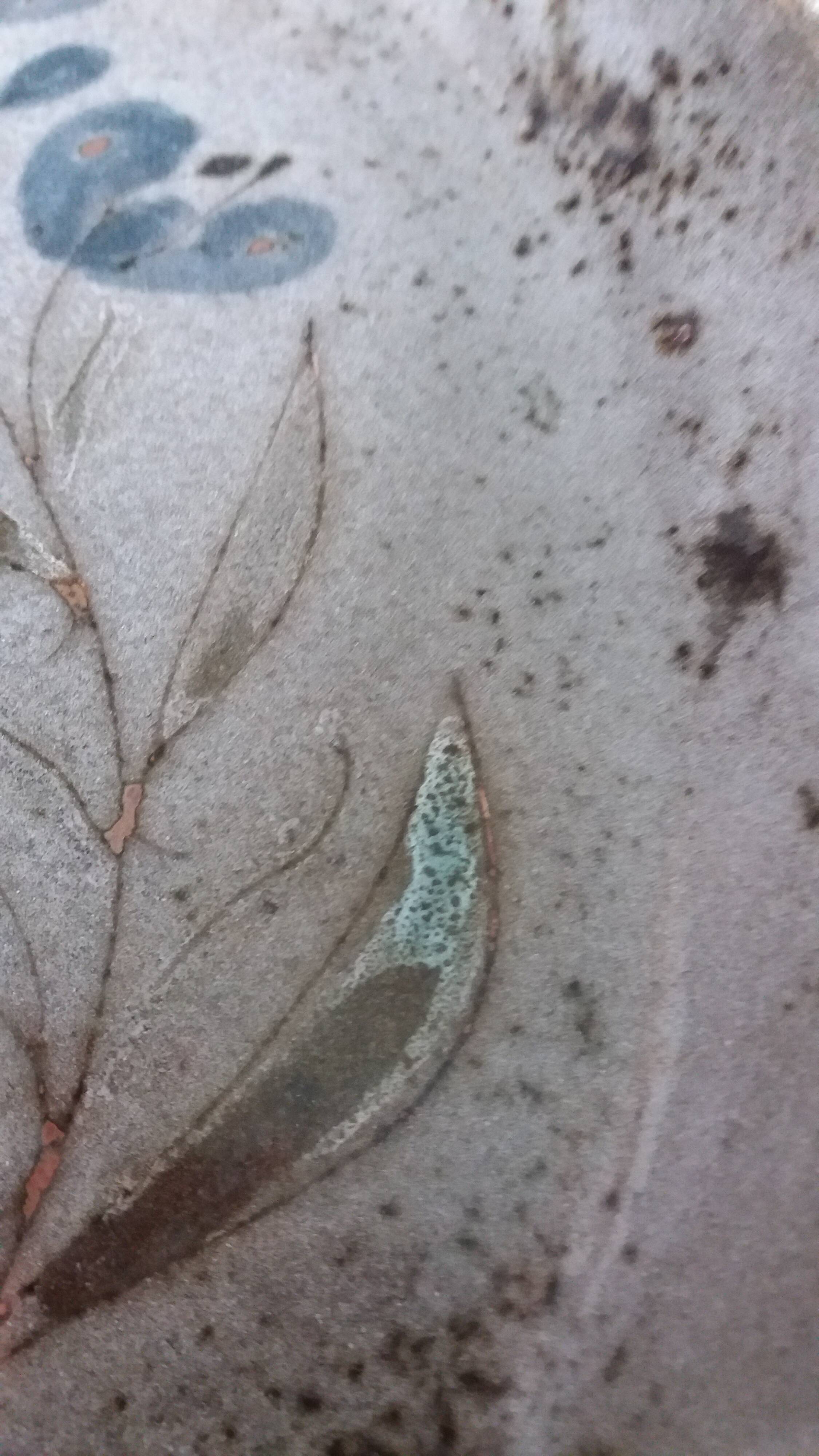 Bowl or small dish signed by Atch Thierry and Chantal Robert in Loir stoneware.