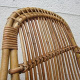 Rattan armchair 60s