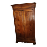 Armoire début XXe en merisier verni