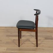 Rosewood Dining Chairs by Helge Sibast & Børge Rammerskov, Denmark, 1960s, Set of 4