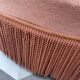 Fauteuil chauffeuse vintage velours saumon