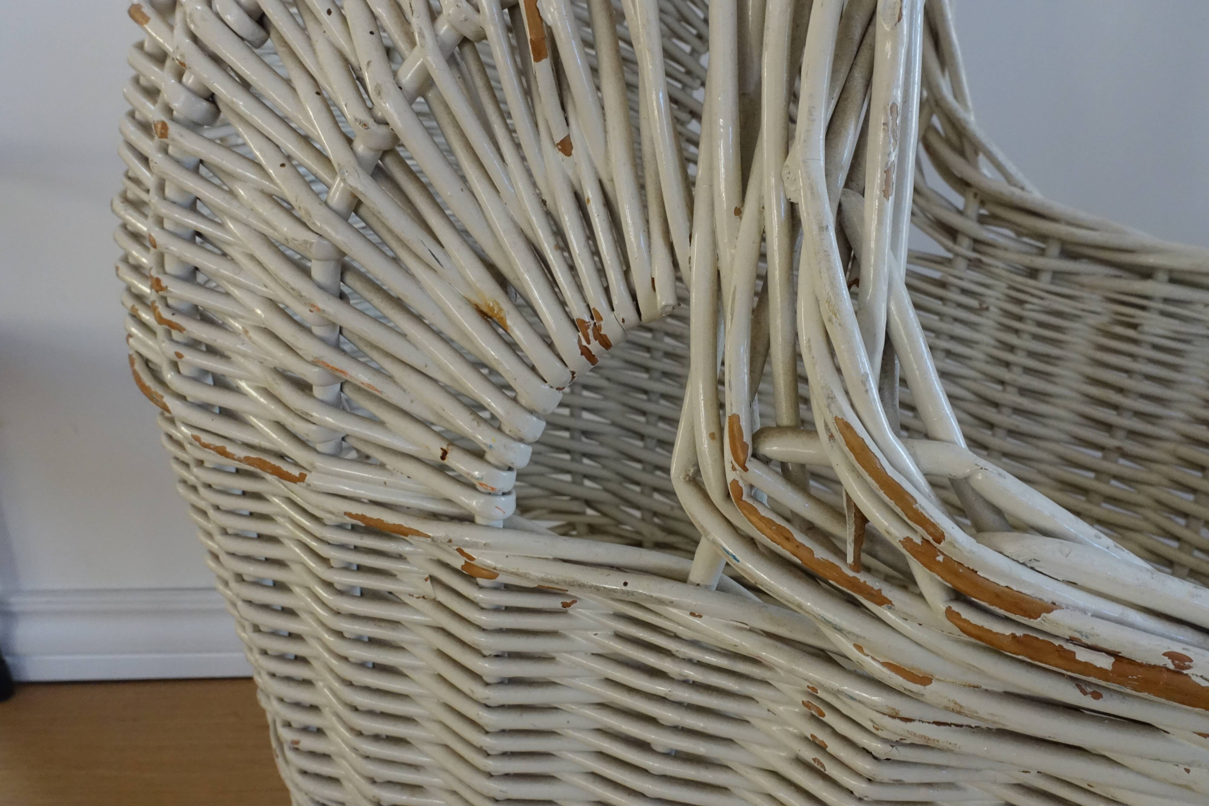 Rattan pram stroller toy