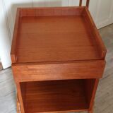 Scandinavian-style compass-footed bedside