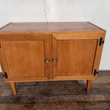 Vintage sideboard in light oak 1960