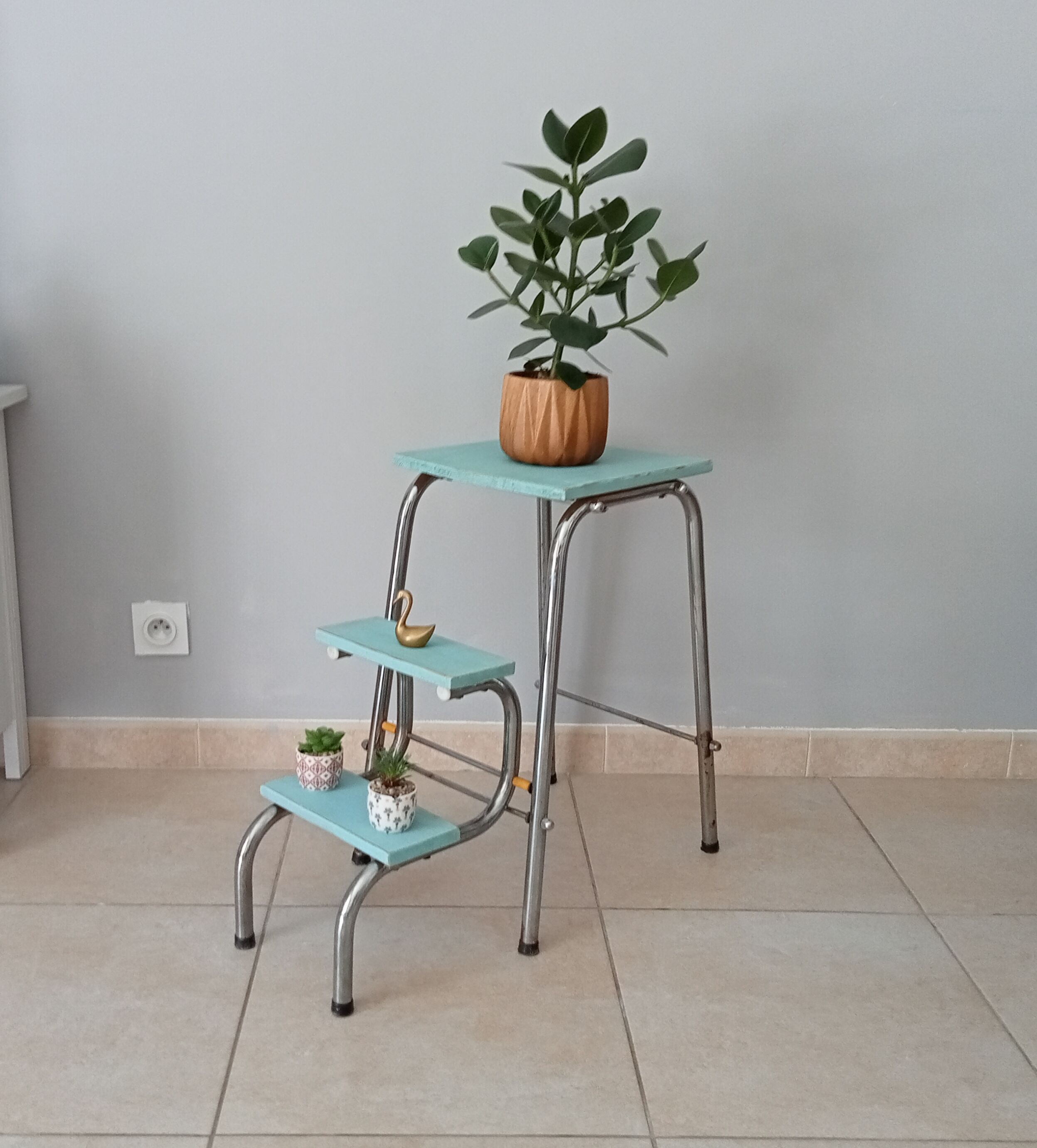 Vintage stepladder stool 70s/80s