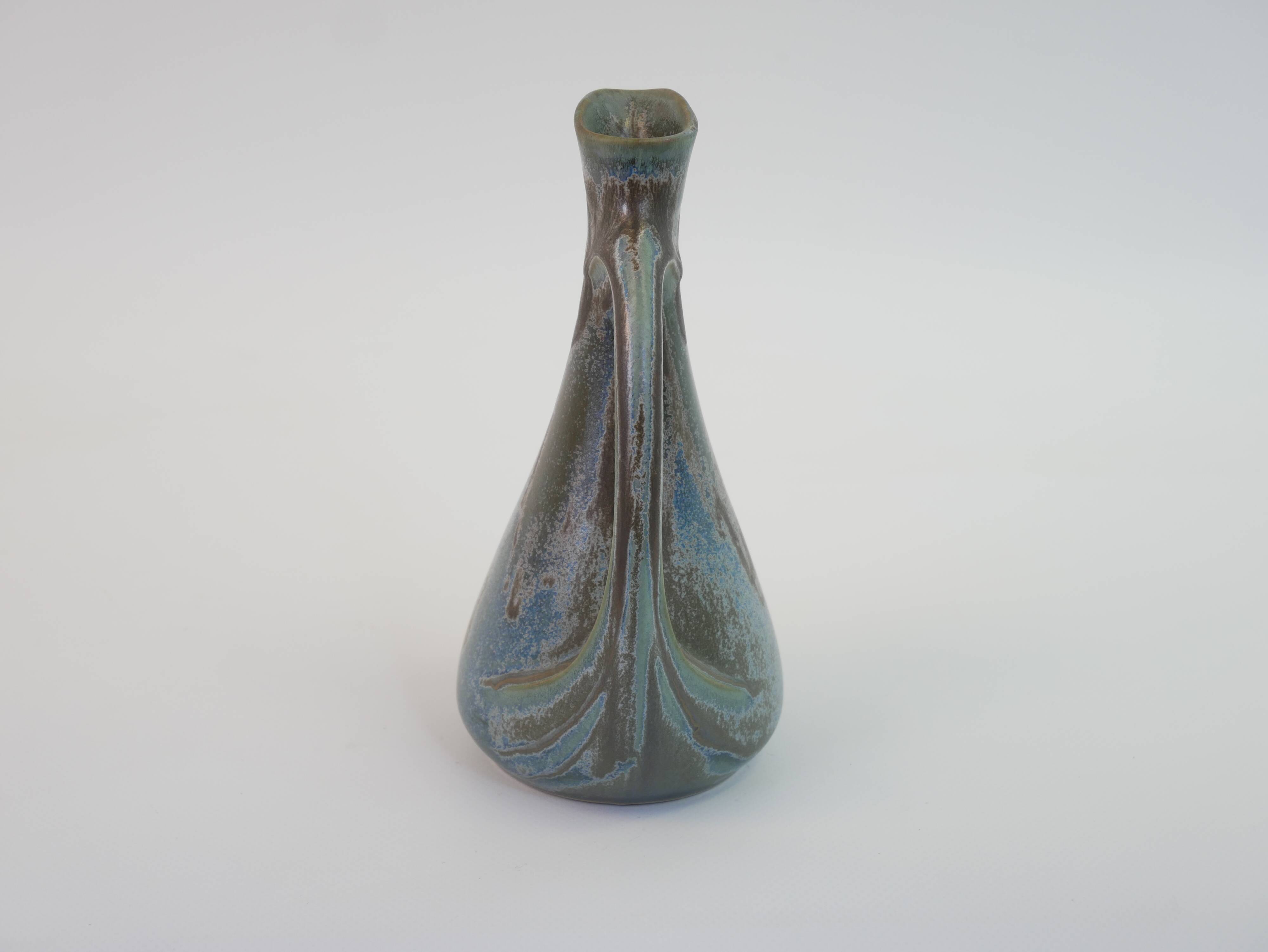 Petit pichet verseuse art déco en céramique des manufactures Denbac