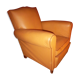 Fauteuil club art déco de 1940 en skaï
