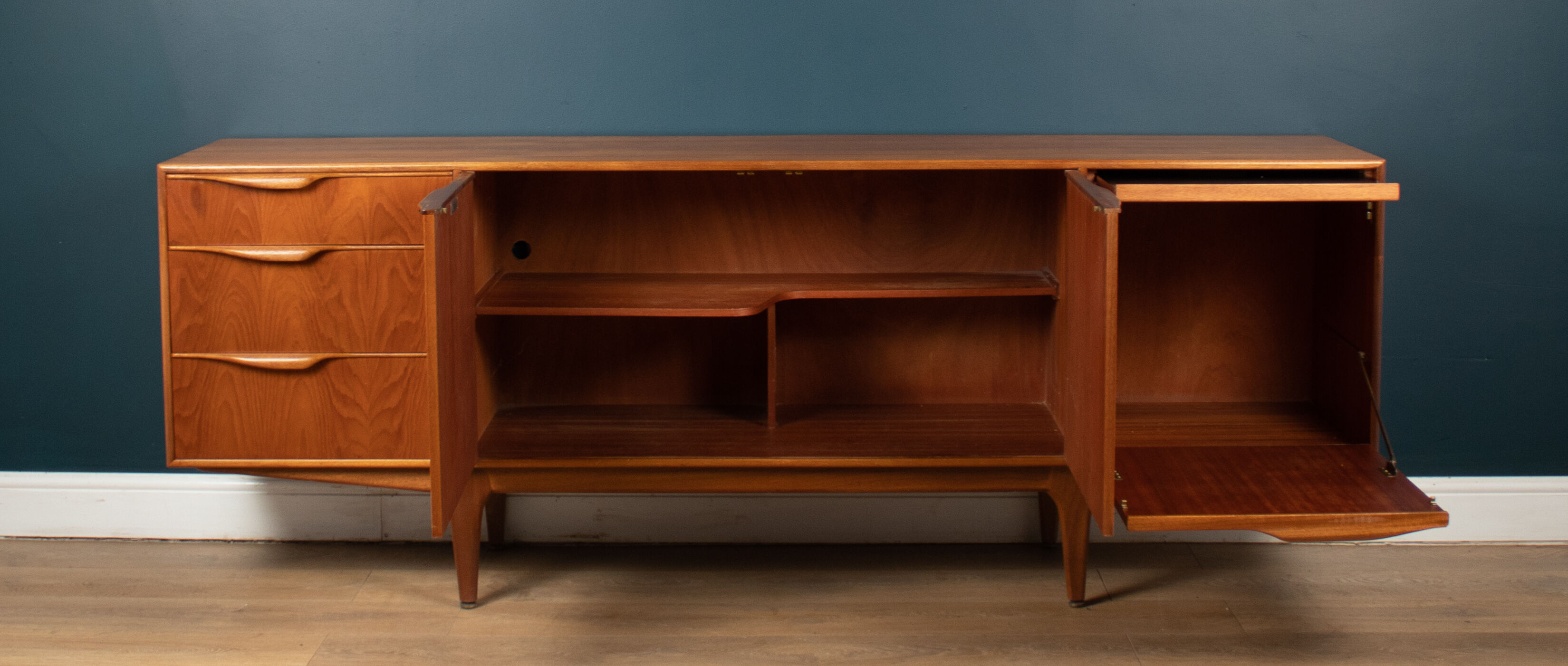 Retro Teak 1960s Long Mcintosh of Kirkcaldy Dunvegan Sideboard Tom Robertson