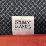 Vintage Louis XVI style armchairs by designer Pierre Counot Blandin in good condition. Wooden frame