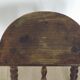 French antique wood hand made stool