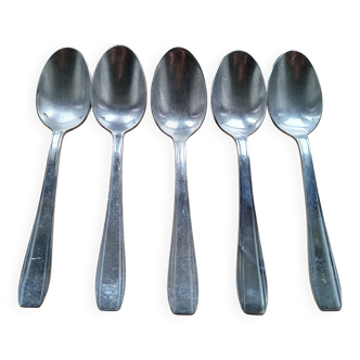 Argenterie - Lot 5 Petites Cuillères poinçons 18gr et Becco