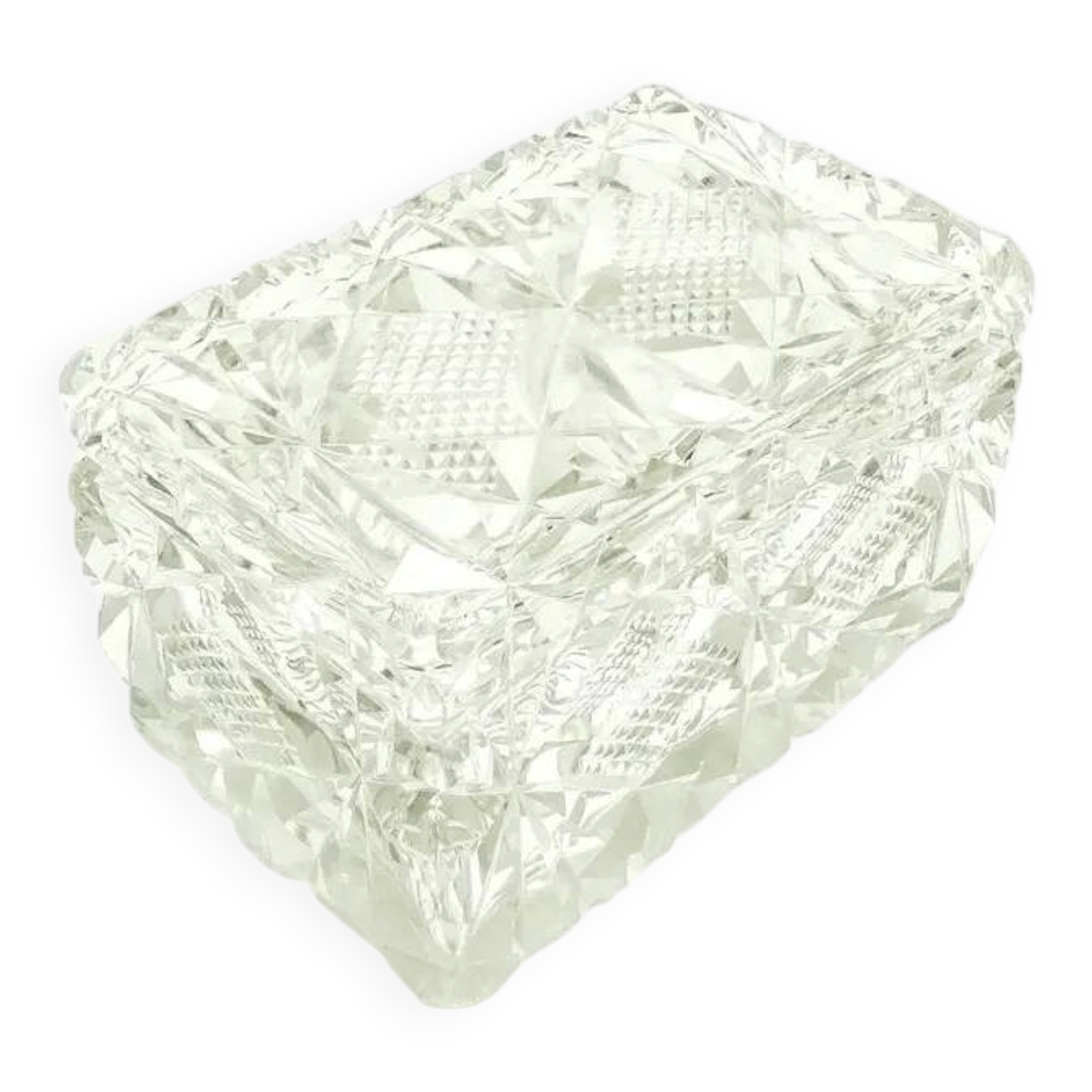 Art Deco bonbonniere, crystal, Sweden, 1930s