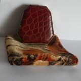 Caiman leather powder tray