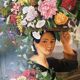 Portrait vendeuse de fleurs
