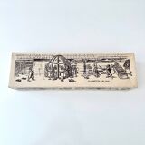 6 colourful vintage glasses, shot glasses Glashütte, 70's