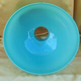 Globe lampshade in green opaline