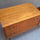 Commode basse en teck années 70
