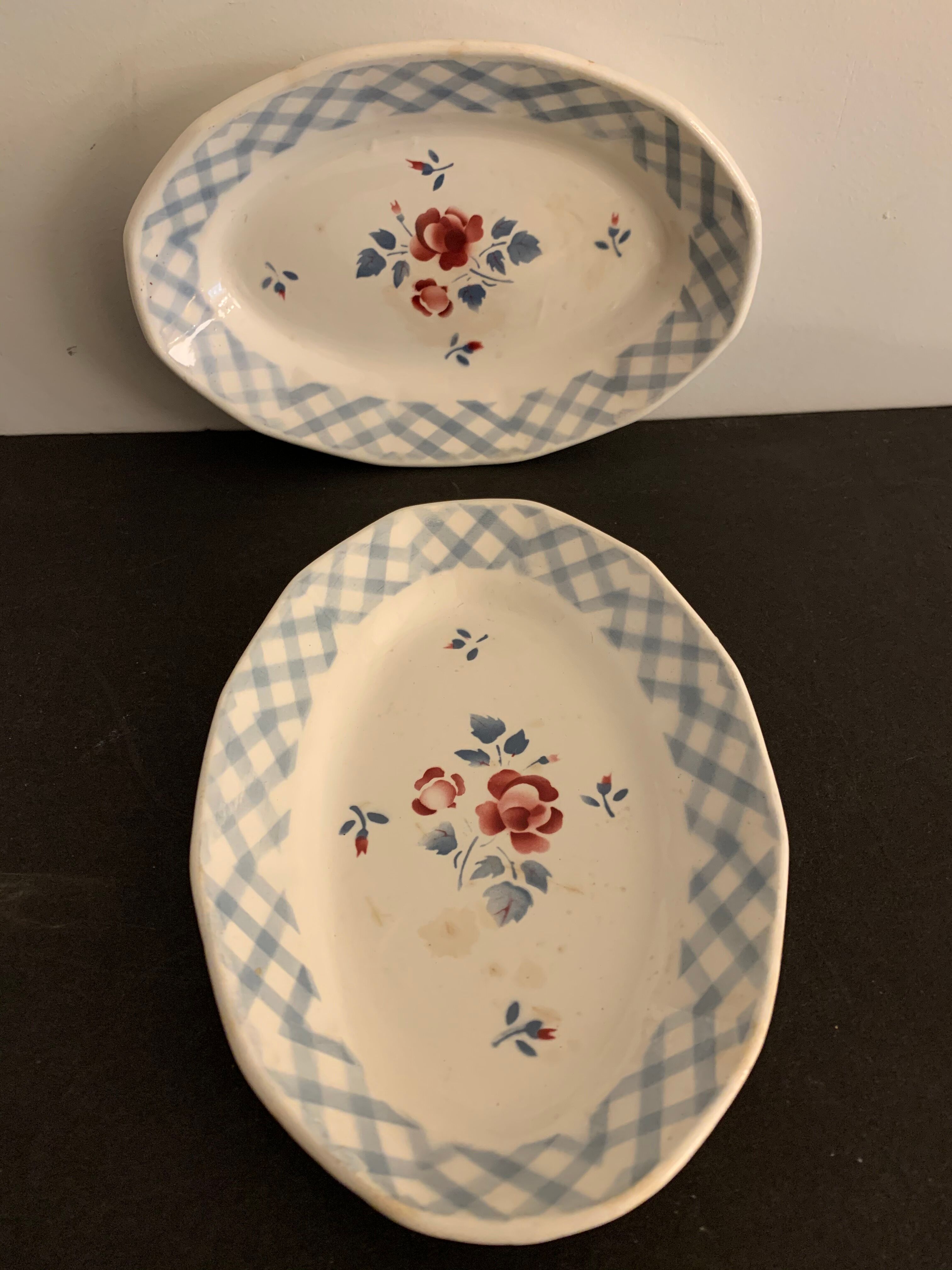 Pair of raviers Digoin Sarreguemines model Bastia