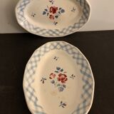 Pair of raviers Digoin Sarreguemines model Bastia