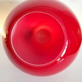 Suspension Space Age in opaline enamel with a chrome finish, circa 1960.