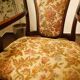 Antique Queen Anne Revival Carver Armchair with Floral Tapestry Upholstery