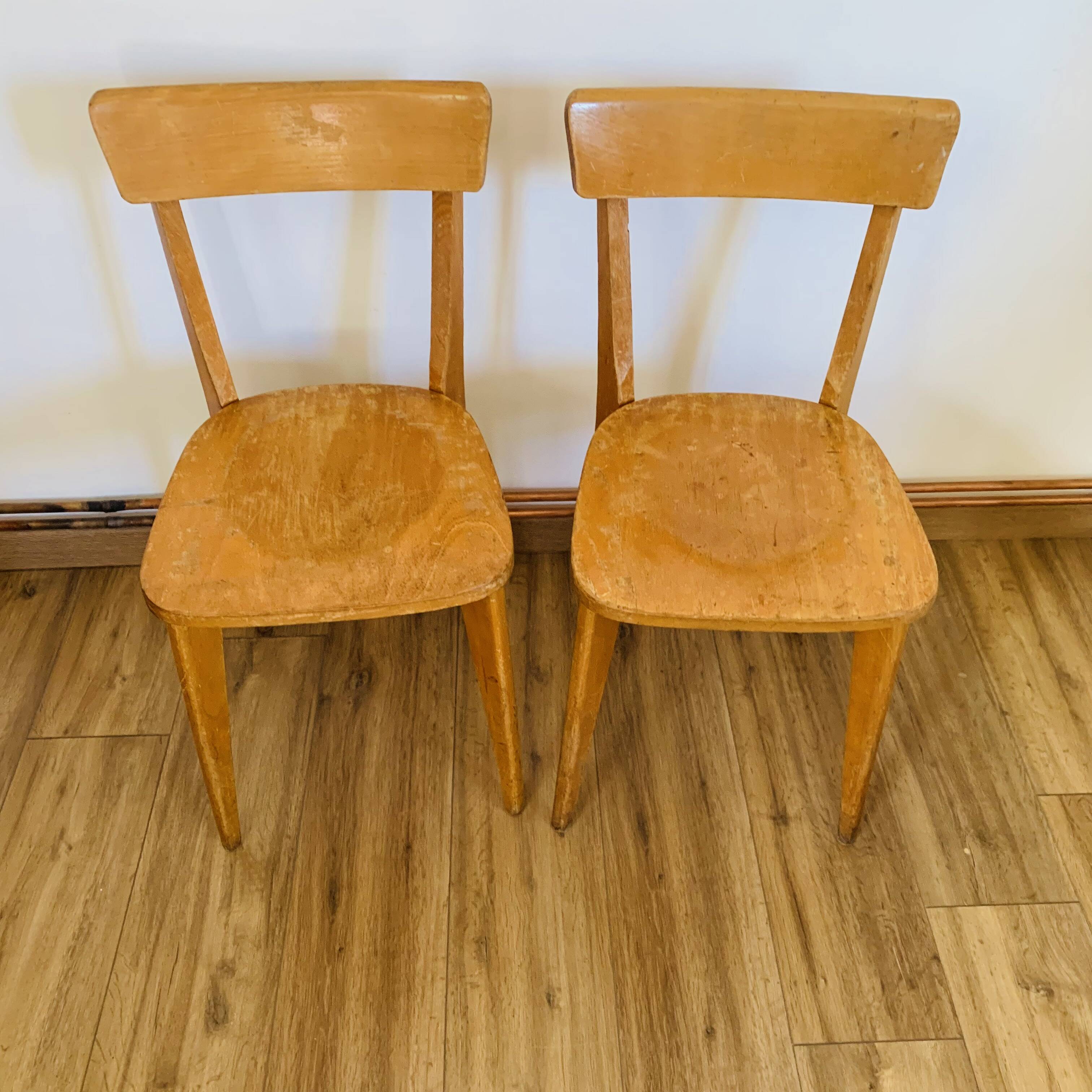 Pair of bistro chairs