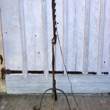Brutalist wrought iron floor lamp 1970