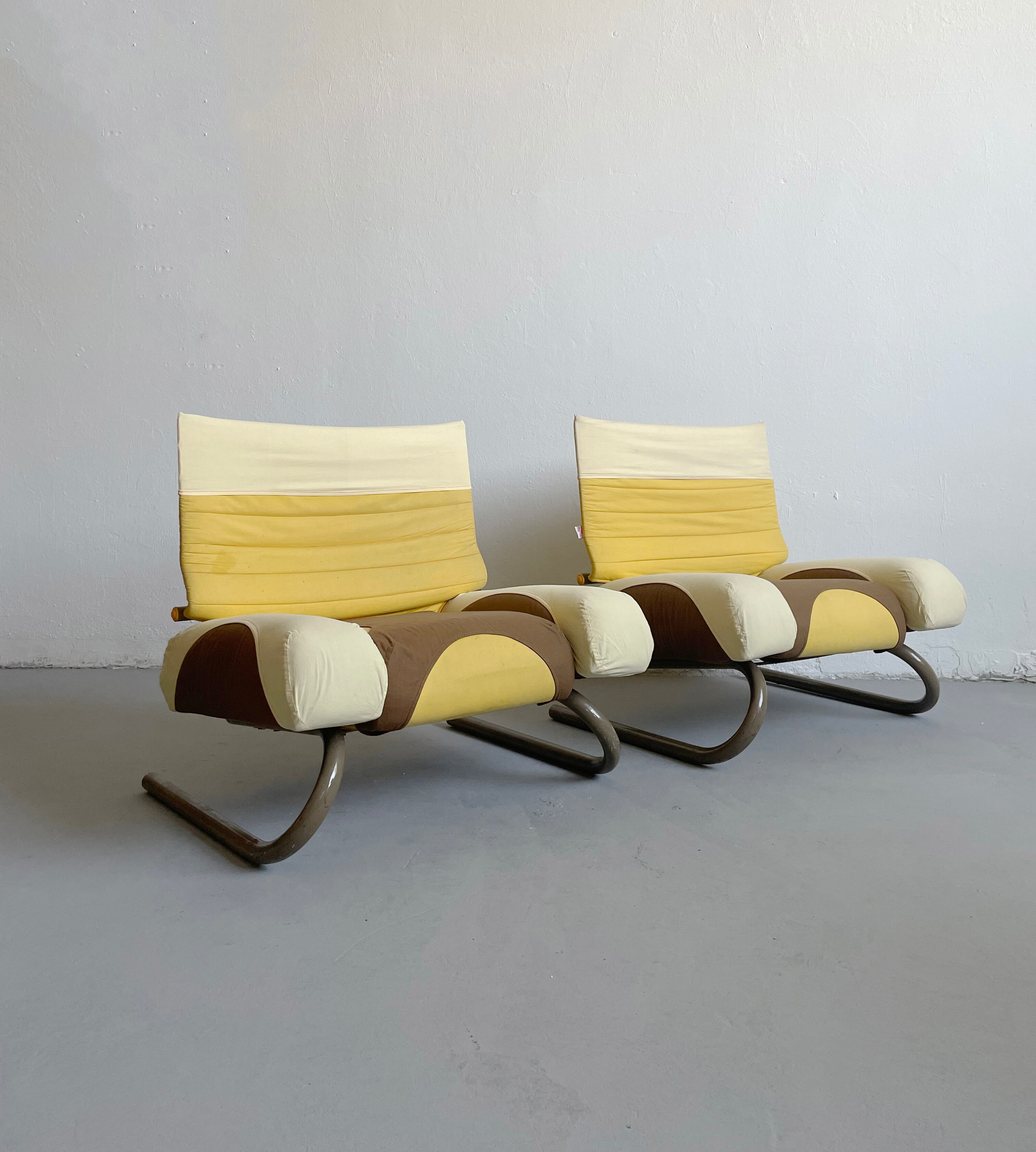 Paire de fauteuils 'Peter Pan', Michele De Lucchi pour Thalia&Co, Italie, 1982