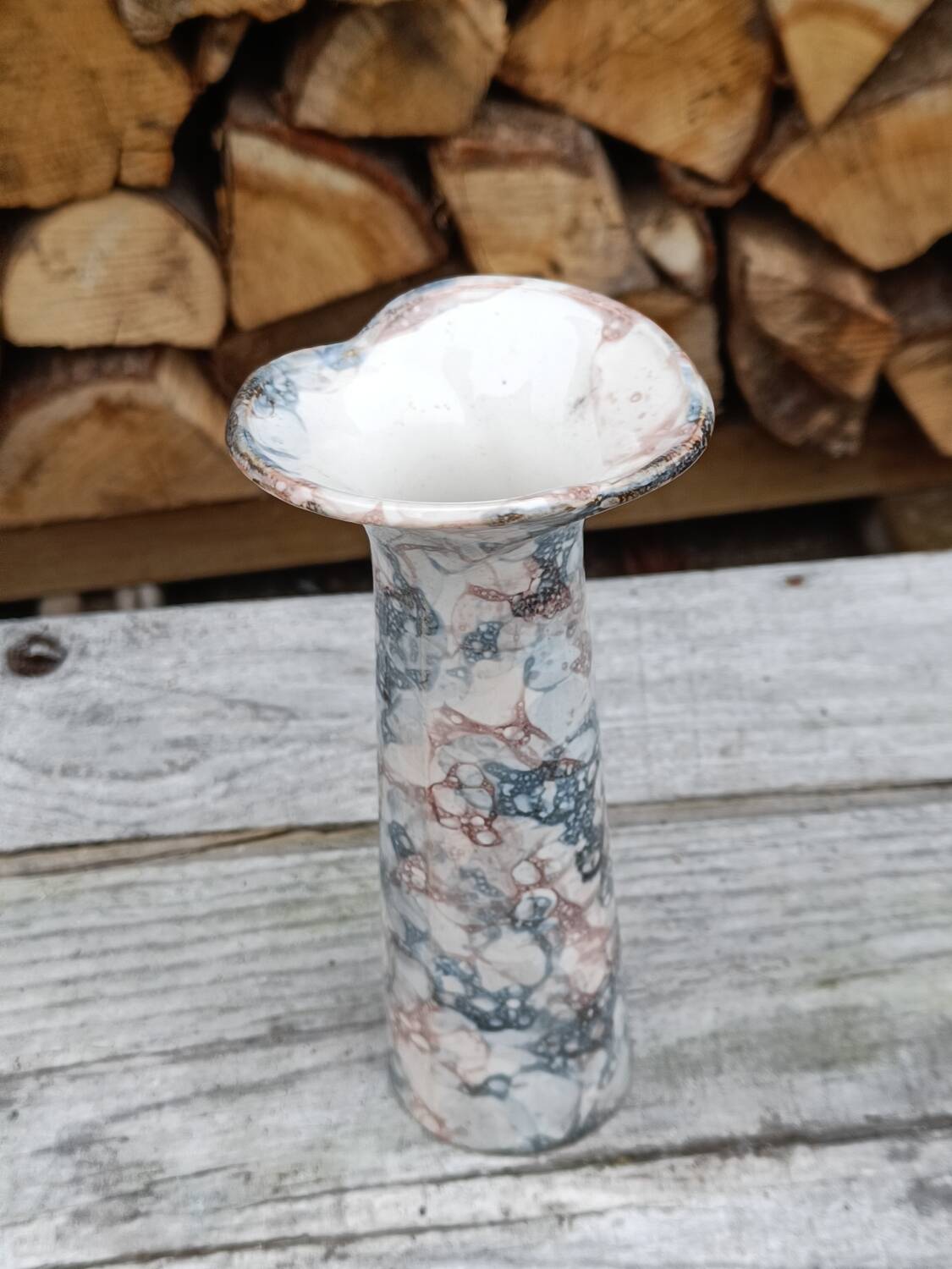Soliflore en céramique émaillée