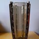 Art deco vase in smoked glass