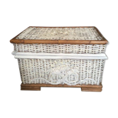 Two-coloured rattan box