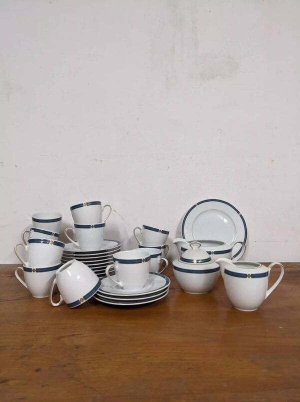 Service à café Art Déco modèle HW Collection, Qualitätsporzellan Bavaria Germany
