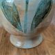Large vintage vase Saint-Clément France – hand-painted floral decoration