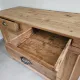 Very buffet just old solid raw pine wood.