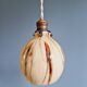 Duo de suspensions Art Déco en opaline marbrée, années 1920-30