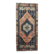 3x7 Red Navy Blue Geometric Persian Rug, 102x223Cm