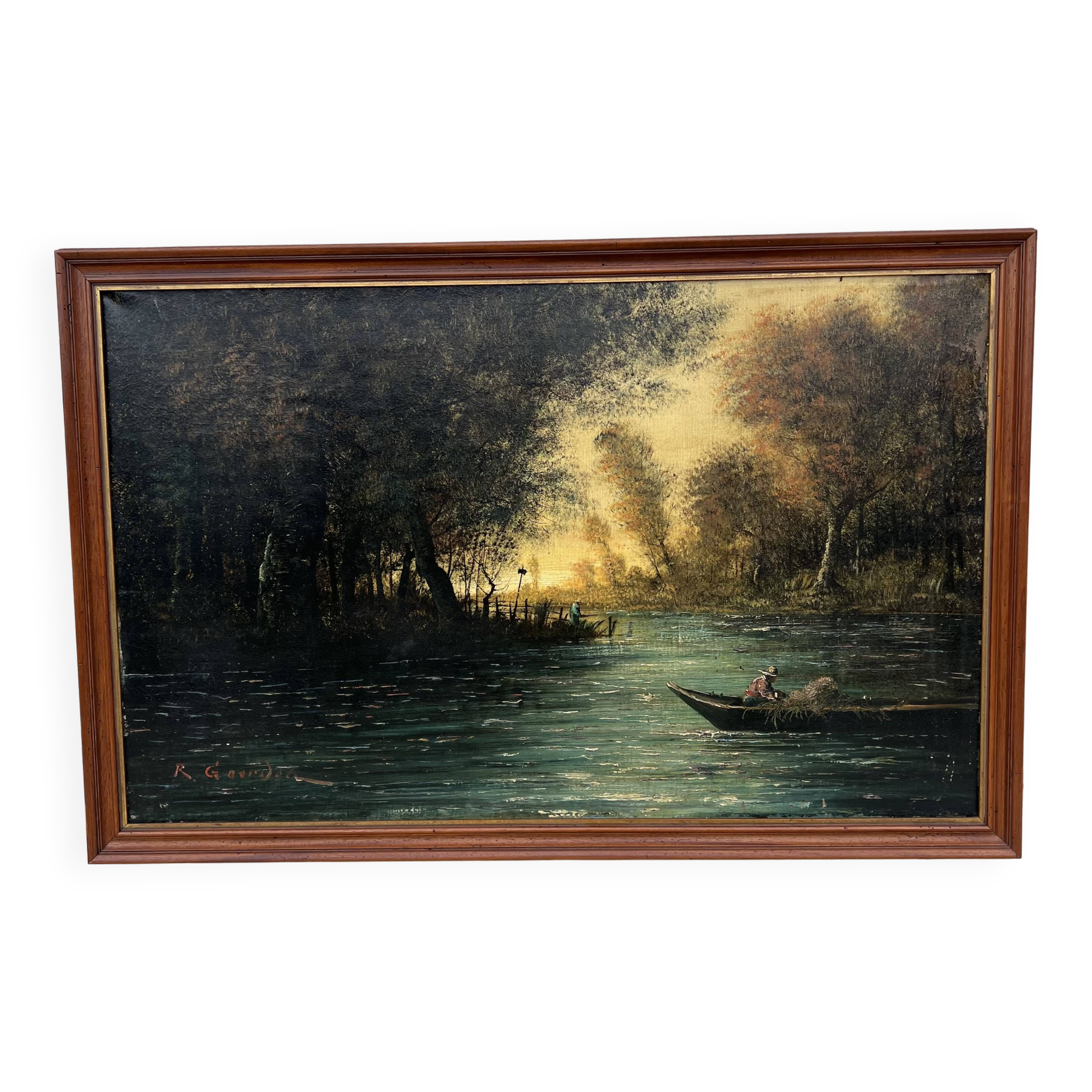 Huile sur toile René Gourdon