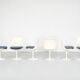 Set of "Tulip" chairs designed by Eero Saarinen for Knoll International.