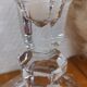Crystal candle holder from val-saint-lambert