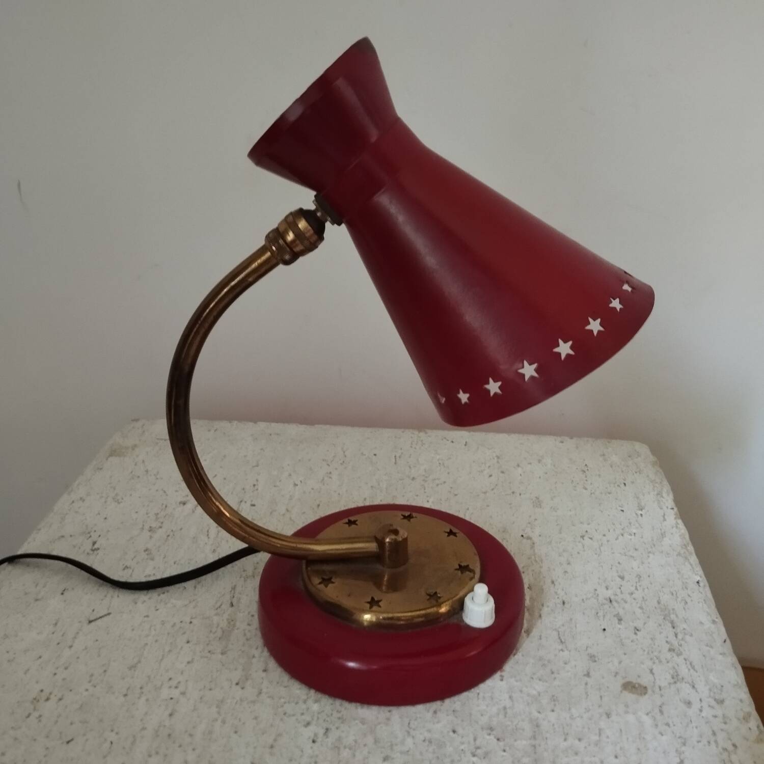 1950s metal lamp