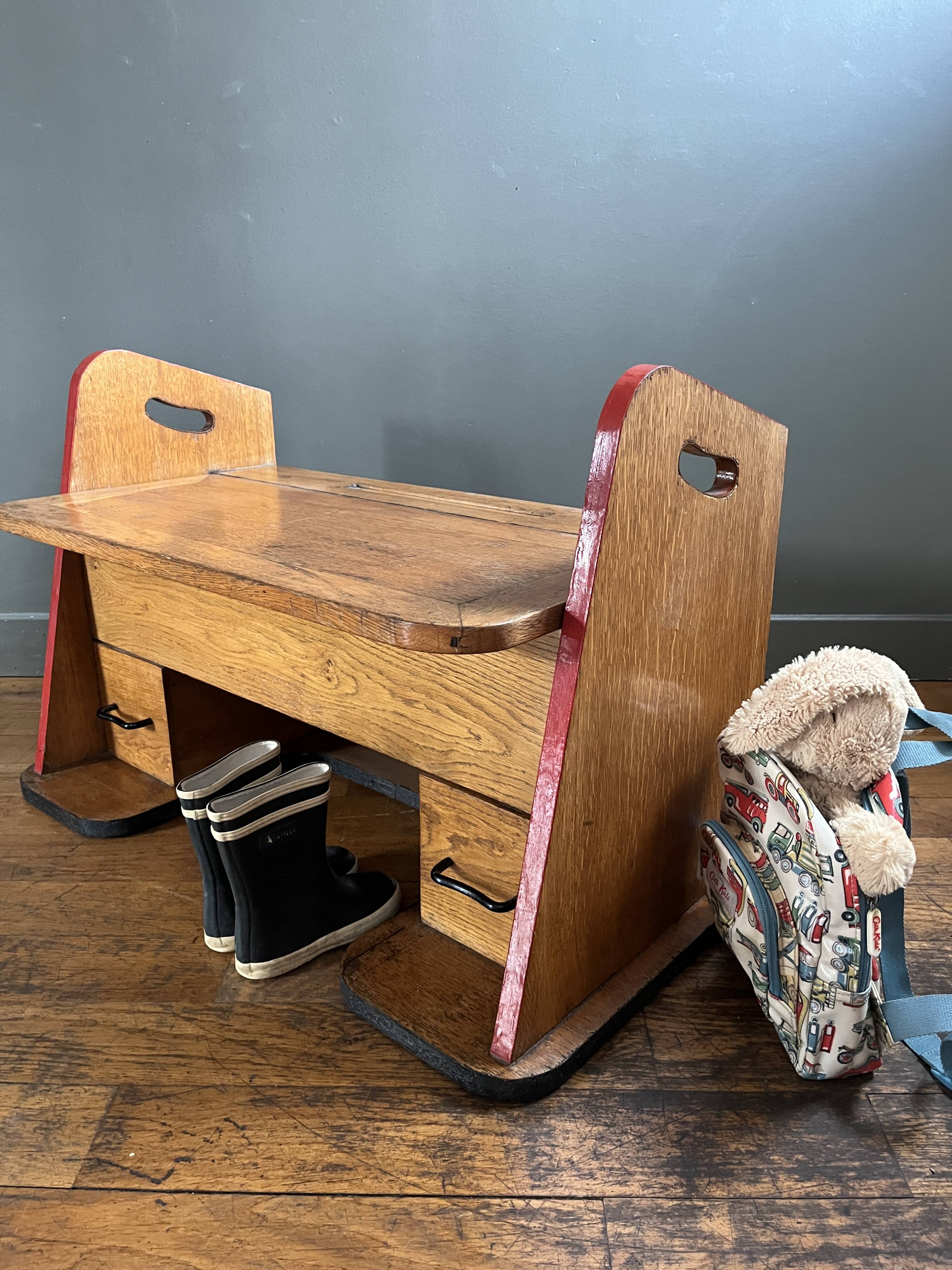 Vintage storage bench